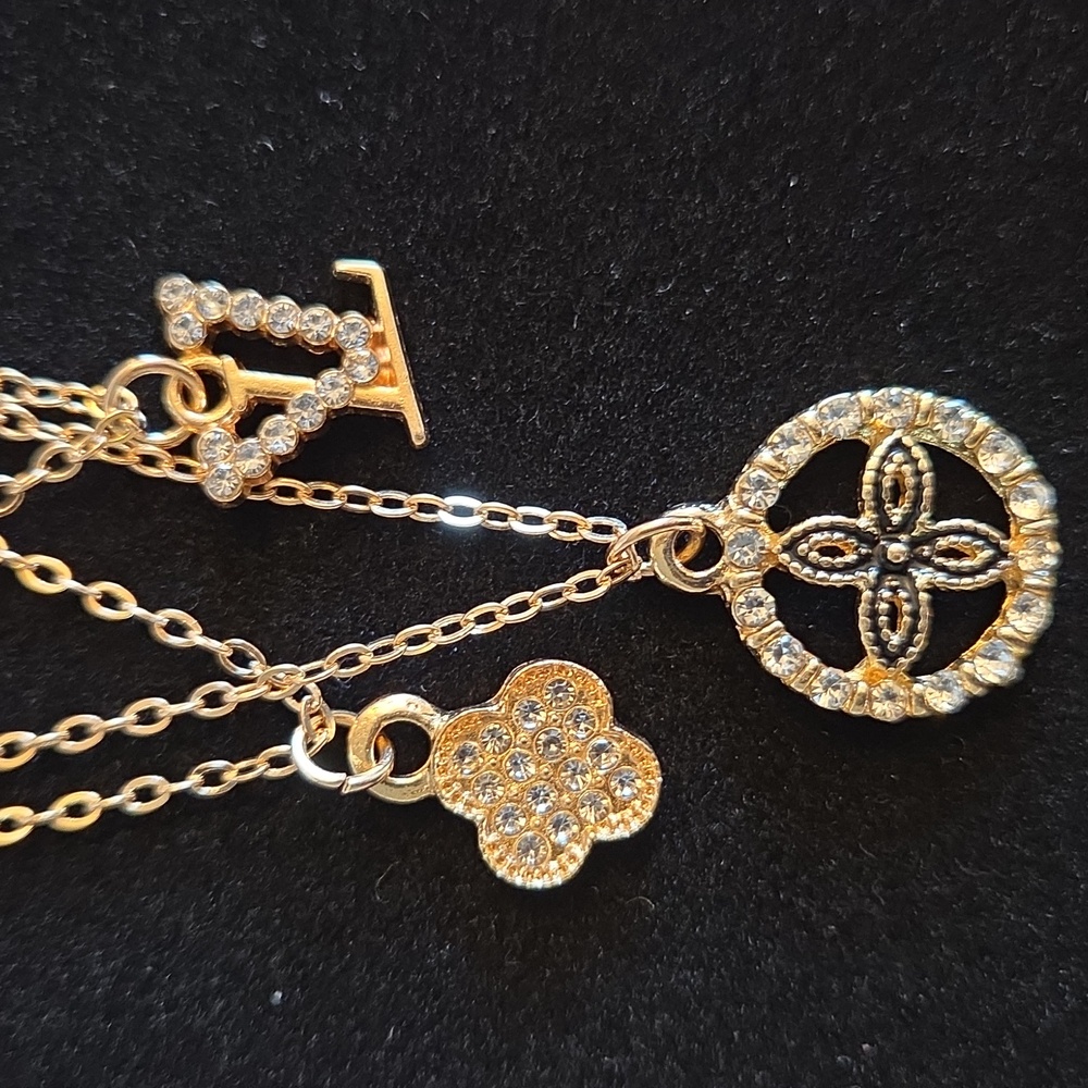 Triple Charm Necklace - Picture 5 of 5